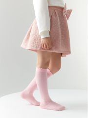 Omsa Гольфы OMSA kids Gambaletto 32A02 ажурные - борт шахматкой и пикотами Rosa (Розовый)