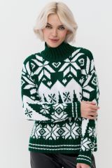 7232-40211-292/293 Свитер NEWVAY Тайга/Белый