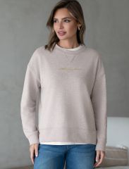 VILATTE Джемпер D49.132 св.кофейный меланж_athleisure mood