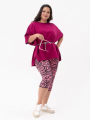 393888 Binita Бриджи Черно-розовый