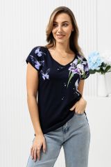 523204 Натали Футболка ирисы