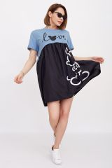 Lika Dress Платье 8379 черный/голубой