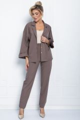 463657 LT Collection Костюм кофейный