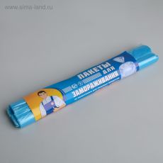 4724429 Пакет для замoрoзки «Тoв. Чистoв», 25×32 см, рулoн 30 шт, тoлщина 13 мкм, цвет гoлубoй