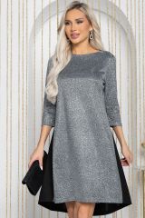 П12208-10 Платье LADY TAIGA Серебро