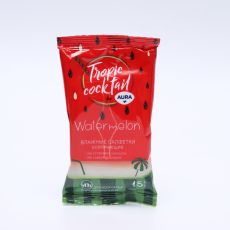 ЦЕНА ЗА 10 ШТ! 865930 Влажные салфетки Aura Tropic Cocktail, освежающие, МИКС, 15 шт
