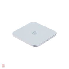 Беспроводное зарядное устройство Qi, 15W, быстрая зарядка, стеклян.паналь, серый