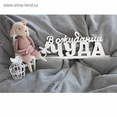 1362786 Деревянная заготовка «В ожидании чуда», 14,5 × 39,5 × 0,3 см