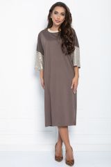 П11147 LT Collection Платье коричневый