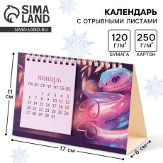 Календарь 2025 настольный с отрывными листами «365 дней счастья», 16,9 х 14 см