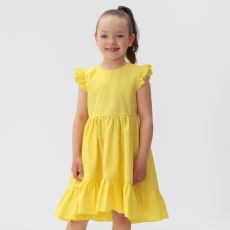 Платье детское KAFTAN Princess, размер 32 (110-116 см), жёлтое