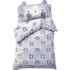 6480767 Постельное бельё 1.5-спальное «Этель» Gray bear, бязь