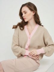 Кардиган женский 7221-14095 св.верба/розовый жемчуг BE YOU