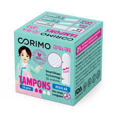 [CORIMO] Тампоны женские гигиенические S Regular, 16 шт