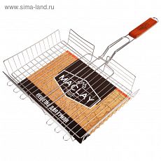 120125 Решетка гриль для мяса 25 х 35 х 56 см, Lux, глубокая