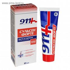 3580052 Паста от перхоти 911 Сульсен Форте, 85 мл