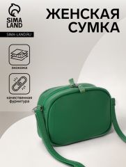 Сумка женская на молнии, цвет зелёный