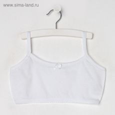 5203016 Топ для девочки, цвет белый, рост 152 см