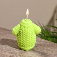 Свеча «Свитер», 3×3×6 см, соевый воск, МИКС