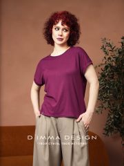528316 DIMMA Футболка Сливовый