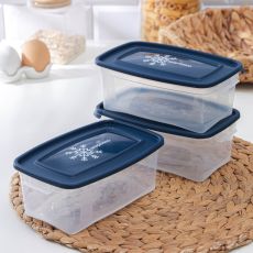 4357036 Набор прямоугольных контейнеров для замораживания продуктов 1 л 