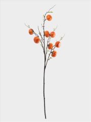 Ветка декоративная, 94 см, полиэстер/пластик, Тыквы, Bright pumpkin