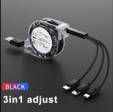 3 в 1, кабель для зарядного устройства с несколькими USB-портами, выдвижной адаптер для нескольких зарядных шнуров с разъемами порта Mini Type C Micro USB