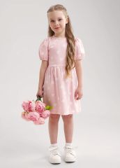 548323 CLEVER Платье св.розовый/молочный