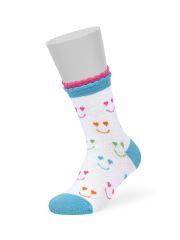 Omsa Носки OMSA kids Calzino 22P20 двойная резинка с пикотами Bianco/Blu (Белый)