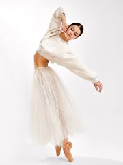 122928/1 MARK FORMELLE Свитшот белый песок +печать