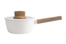 Ковш, 16 см, 1,2 л, с крышкой, с покрытием, алюминий, молочный, Palisander, 63427