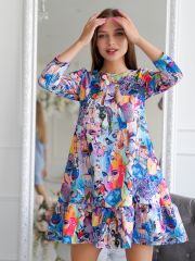 509035 ОПТМОДА Платье Голубой