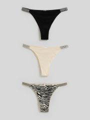 31204122180 Infinity Lingerie Трусы бежевый с черным