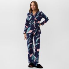 Пижама женская (рубашка, брюки) KAFTAN Tropical dream, размер 48-50
