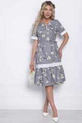 П10837 Платье LADY TAIGA Серое