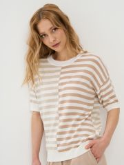 Джемпер женский 9241-94163 молоко/какао/св.верба VAY