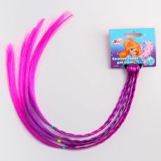 6259427 Косички для волос на резинке, фиолетовый, WINX