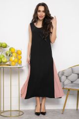 538133 LT Collection Сарафан чёрно-розовый