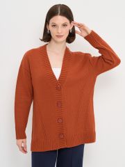 Кардиган женский 5252-1799 кленовый сироп VAY