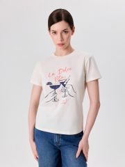 547565 CONCEPT CLUB Футболка бежевый принт
