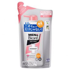 312846 KAO Mens Biore Противовоспалительное мужское жидкое мыло для тела аромат цветов 380 мл мягкая упаковка