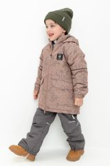 CROCKID Куртка ВК 36093/н/1 ГР холодный какао, динозавры