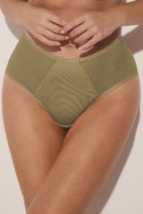 932/2-P LOU KHAKI Трусы слипы KINGA