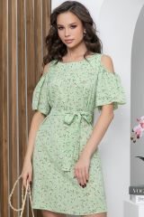 П5663 LT Collection Платье нежно-зелёный