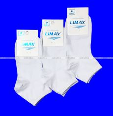 3554 3 ПАРЫ - LIMAX носки женские белые арт. 7131В