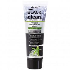 024943 Vitex Black Clean Угольная Линия. Маска глубоко очищающая на основе глины, 75мл