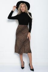 Ю11091 LT Collection Юбка коричневый