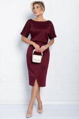 П11583 LT Collection Платье бордовый