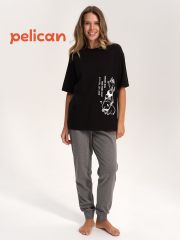 461157 PELICAN Пижама Черный