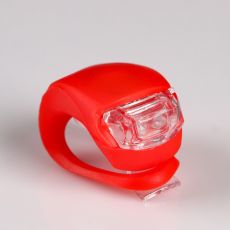 5084969 Фонарь велосипедный, батарейки CR 2032 2 шт, 3 режима, 2 LED, микс
